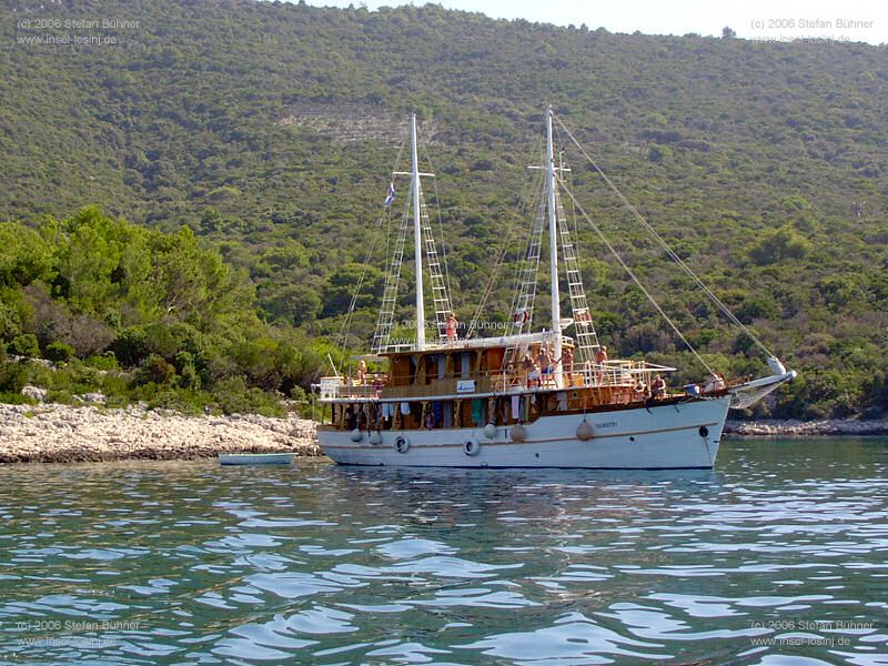 auf Tour mit Kapit�n Mate auf Insel Losinj / Kroatien