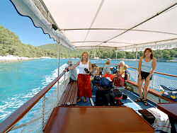 auf Tour mit Kapit�n Mate auf Insel Losinj / Kroatien