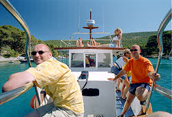 auf Tour mit Kapit�n Mate auf Insel Losinj / Kroatien