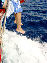 auf Tour mit Kapit�n Mate auf Insel Losinj / Kroatien