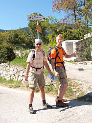 Blick von der Straße von Mali Losinj nach Nerezine - links der Osorscica