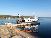 Blick von der Straße von Mali Losinj nach Nerezine - links der Osorscica