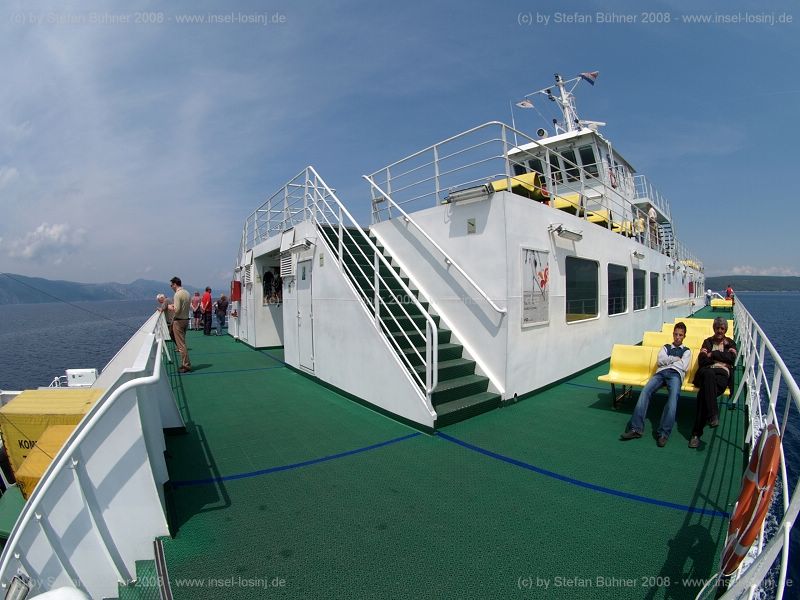 auf der F�hre von Valbiska nach Merag, Richtung Cres und Losinj